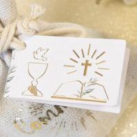 Ctc08145 etiquette a dragee communion blanc et dore or