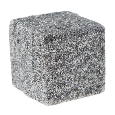 Cube pailleté argent (x50) REF/3934