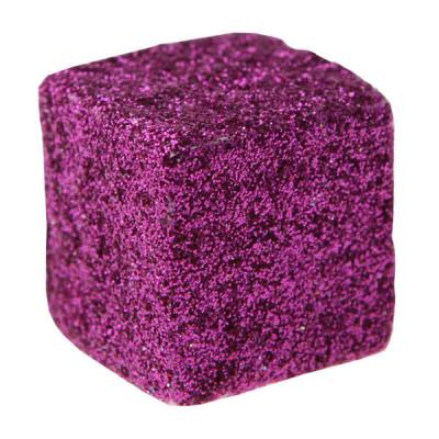 Cube pailleté fuchsia (x50) REF/3934