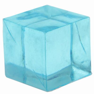 Cube décoratif bleu turquoise (x12) REF/3851