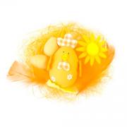 Décor de Pâques oeuf et poule orange (x1) REF/DEC819