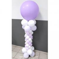 Decorateur colonnes de ballons en latex nord pas de calais parme lilas blanc