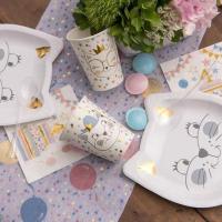 Decoration anniversaire enfant avec gobelet chaton