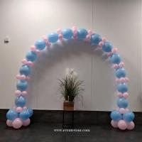 Decoration arche ballon bleu et rose baby shower naissance bapteme