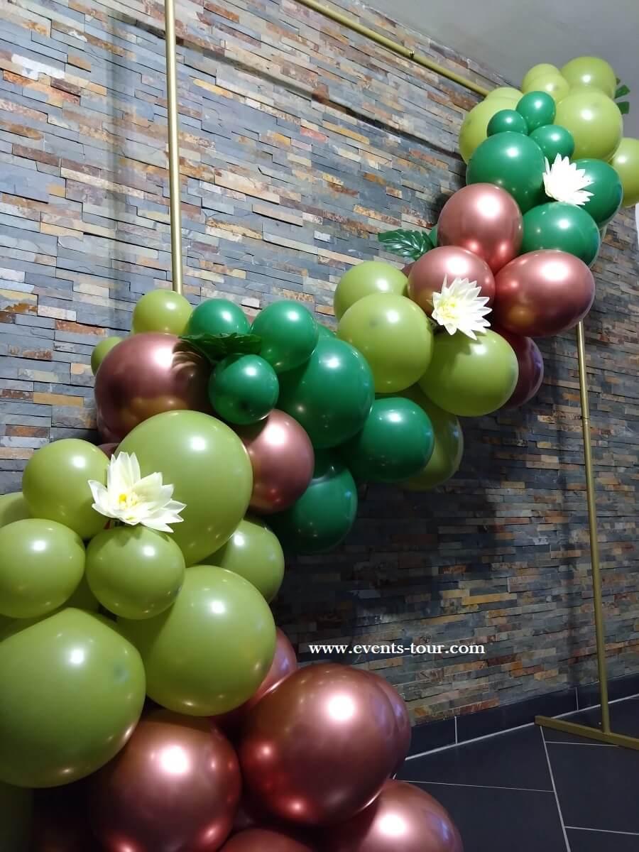 Decoration arche de ceremonie photobooth en ballon organique