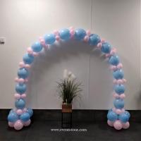 Decoration arche en ballons bleu et rose baby shower naissance bapteme