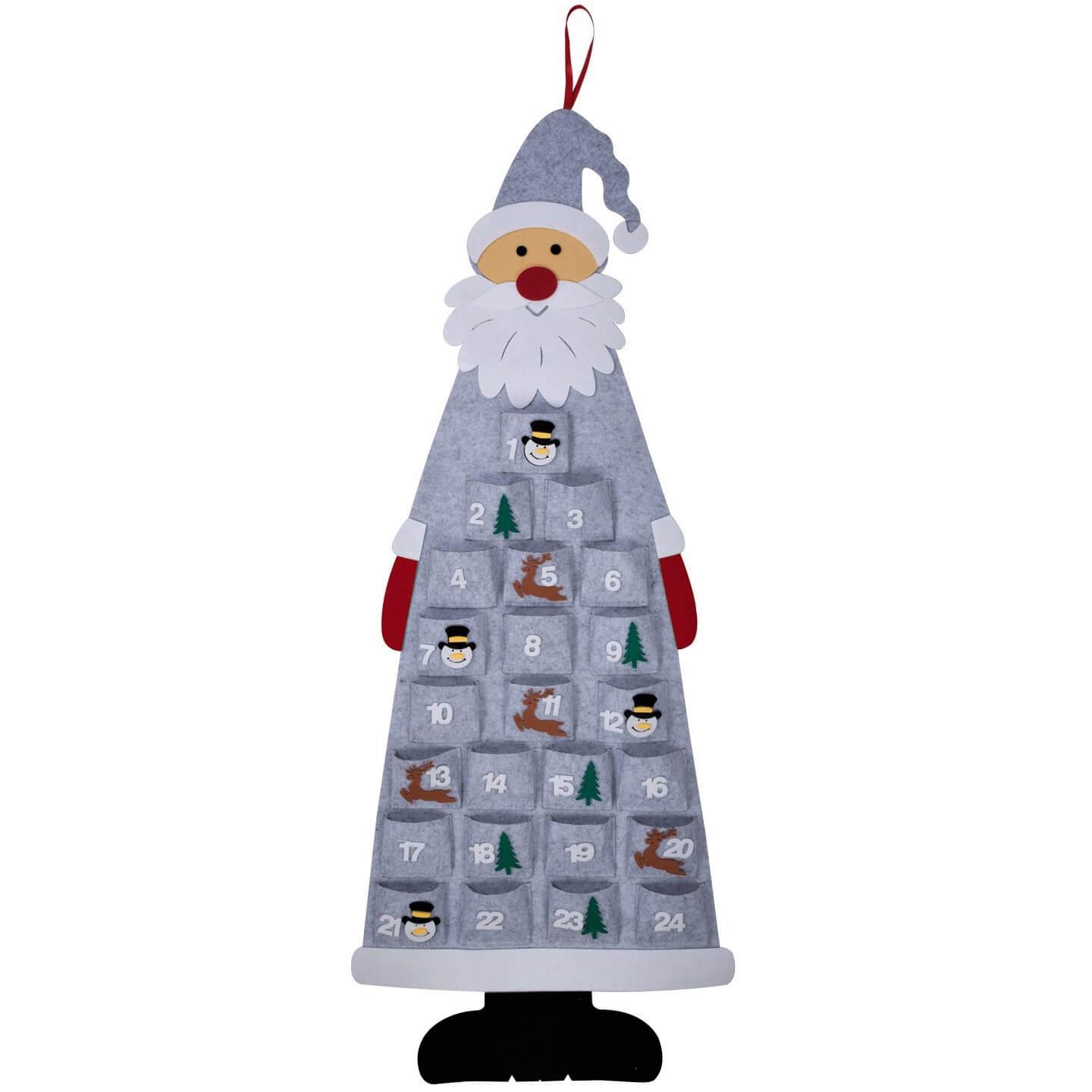 Decoration avec calendrier de lavent pere noel