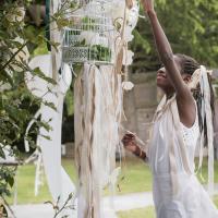 Decoration avec du ruban jute