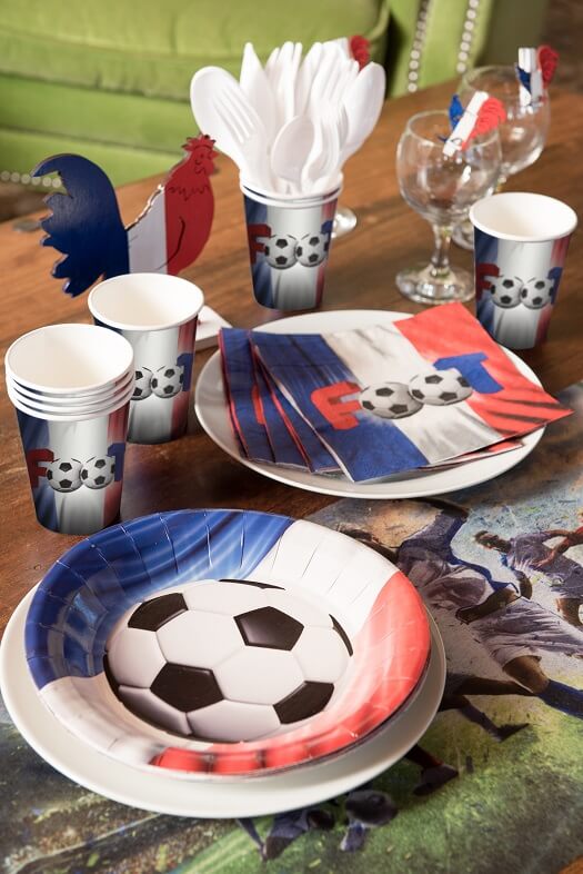 Decoration avec gobelet tricolore france