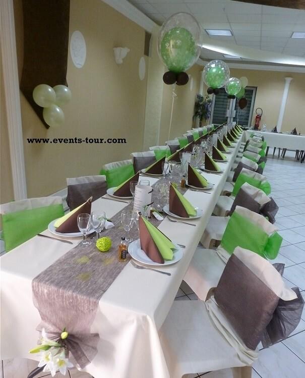 Decoration avec nappe airalid en 25m ivoire