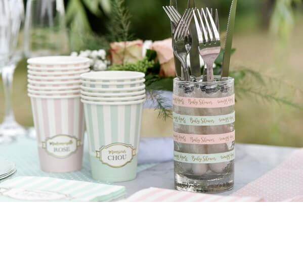 Decoration baby shower vert