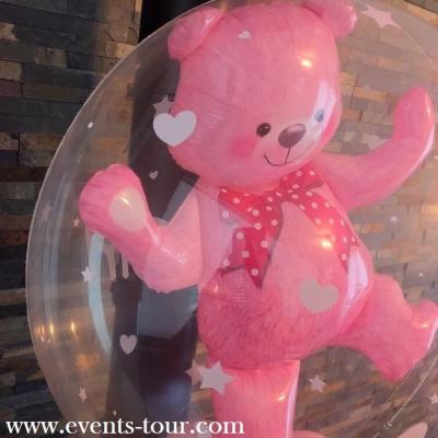 Decoration ballon bubble pour presentation de la table des cadeaux baby shower