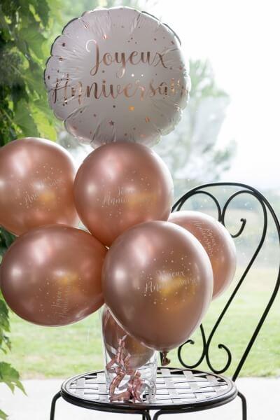 Decoration ballon fete alunimium anniversaire