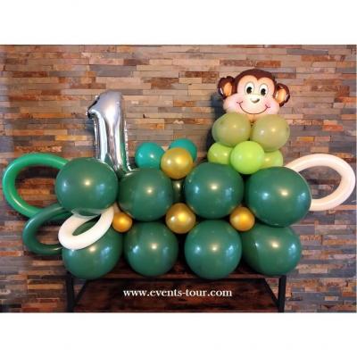 Grande décoration originale en ballons latex et aluminium personnalisable dans votre thème ! REF/PES-333