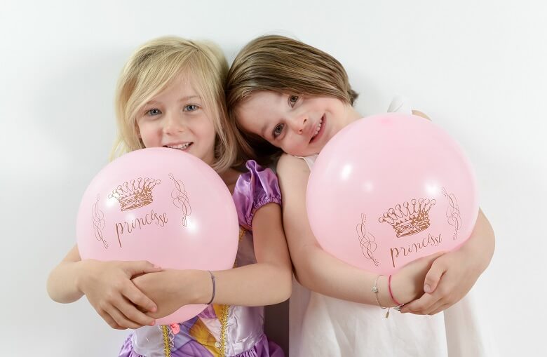 Decoration ballon princesse rose en latex