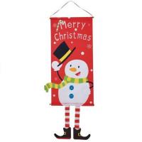 Decoration banniere de porte noel bonhomme de neige