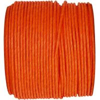 Decoration bobine de cordon laitonne orange