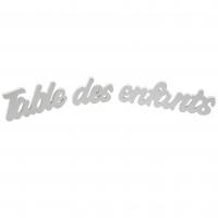 Decoration bois blanc table des enfants