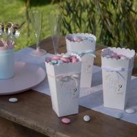 Decoration boite cornet gourmandise boy and girl baby shower