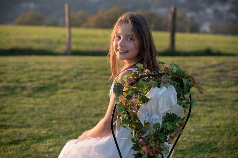 Decoration chaise mariage champetre noeud automatique blanc