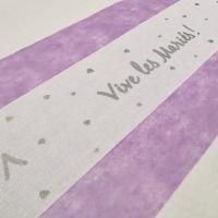 Decoration chemin de table lilas parme