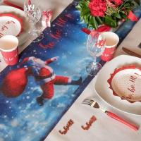 Decoration chemin de table pere noel hohoho