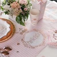 Decoration chemin de table princesse rose gold