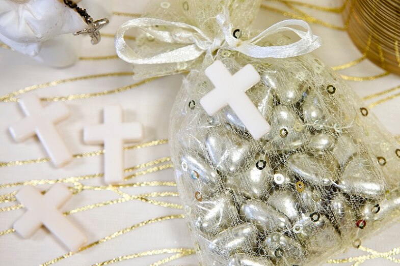 Decoration communion avec croix