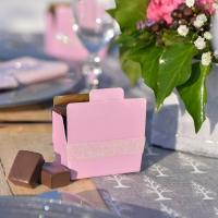 Decoration de dragee blanc et rose