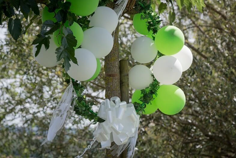 Decoration de mariage avecdu lierre