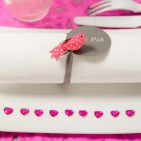 Decoration de mariage fuchsia et blanc