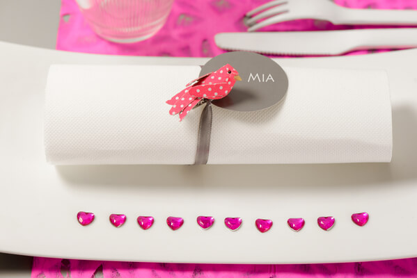 Decoration de mariage fuchsia et blanc