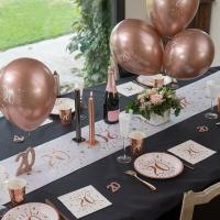 Decoration de salle anniversaire rose gold 20 ans