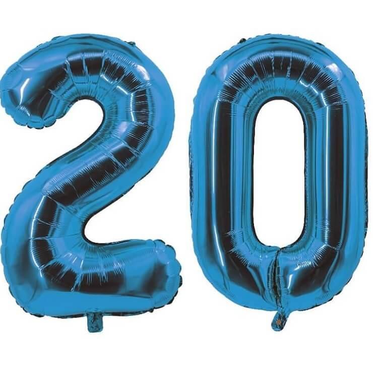 Ballon personnalisé 20 ans