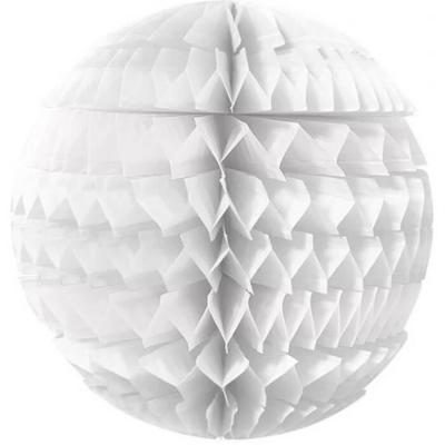 Décoration avec suspension boule éventail blanche 25cm (x1) REF/SBEBA