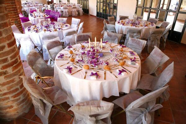 Decoration de salle elegante pour mariage