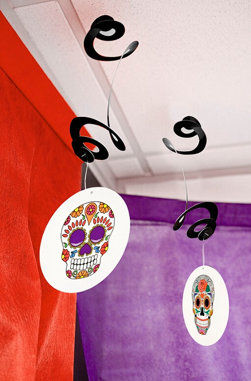 Decoration de salle halloween mexicaine