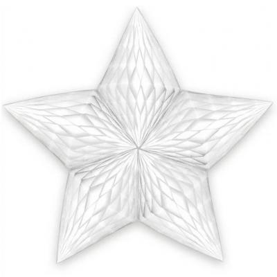 Décoration de salle suspension étoile blanche (x1) REF/S3DBA