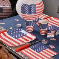 Decoration de table amerique usa avec gobelet