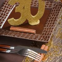 Decoration de table anniversaire 30ans or