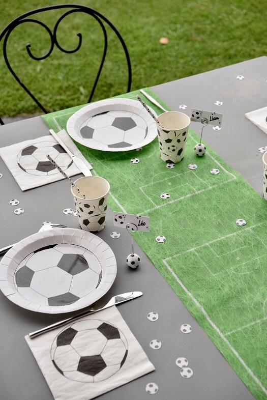 Decoration de table anniversaire enfant football