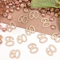 Decoration de table anniversaire rose gold 60 ans