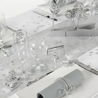 Decoration de table argent 1