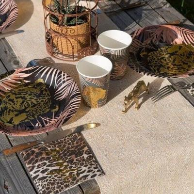 Decoration de table chemin de table champetre naturel