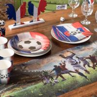Decoration de table avec gobelet tricolore france