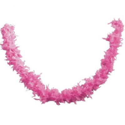 Decoration de table avec guirlande plumes boa rose