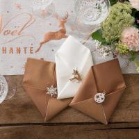 Decoration de table avec serviette airlaid blanche