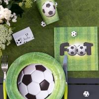 Decoration de table ballon de football avec assiette