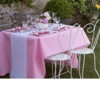 Decoration de table blanche et rose 2