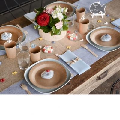 Decoration de table bleu ciel 1